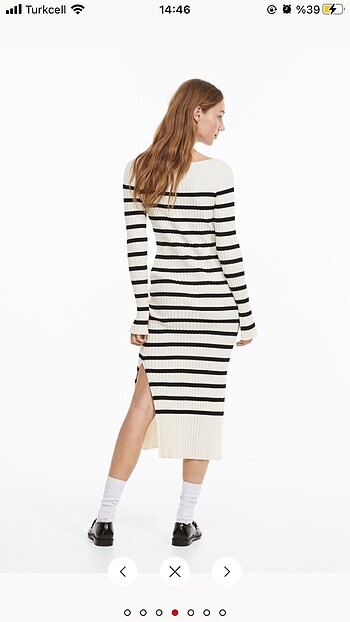 H&M H&M lastik örgü elbise