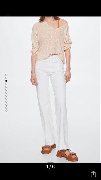 Mango Mango wide leg jean