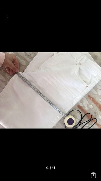 xl Beden beyaz Renk Mango wide leg jean