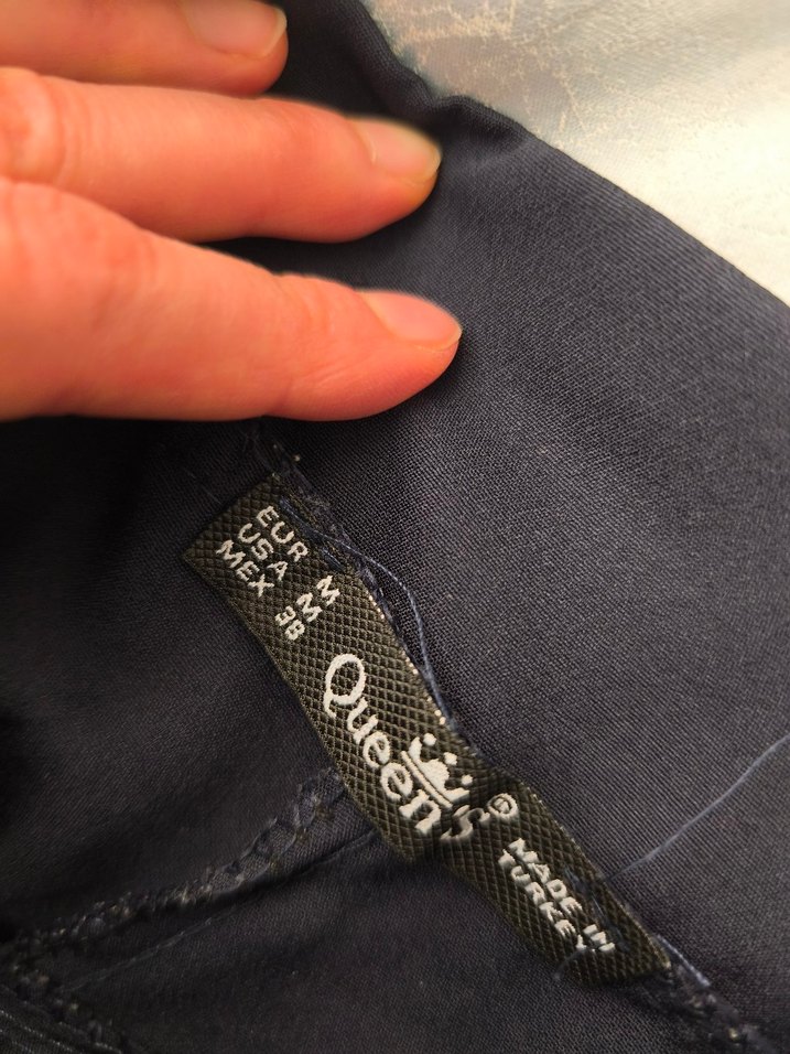 Kemerli Lacivert Kadın Kumaş Pantolon - Görsel 3