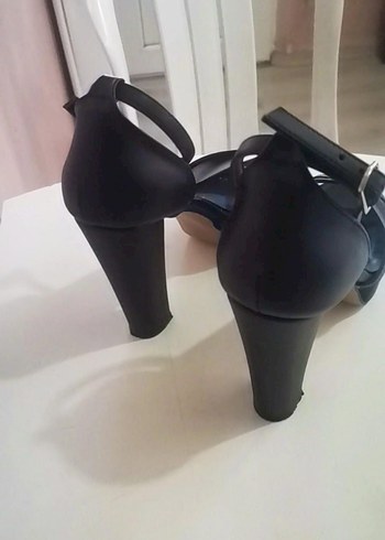 Diger Siyah Platform Topuklu Kadın Ayakkabı - Görsel 7