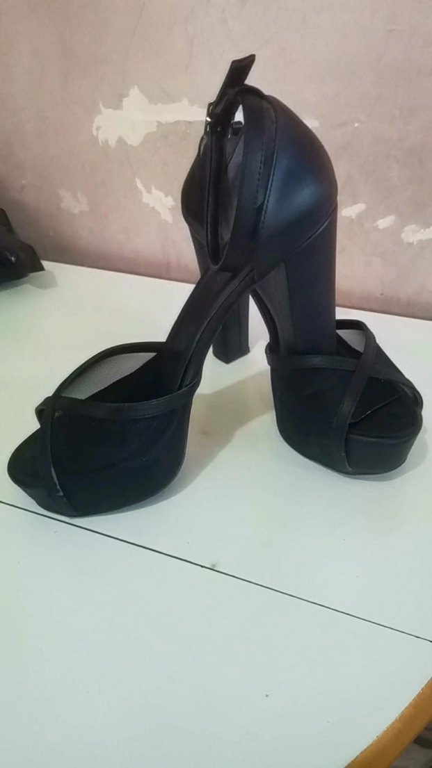 Diger Siyah Platform Topuklu Kadın Ayakkabı - Görsel 5