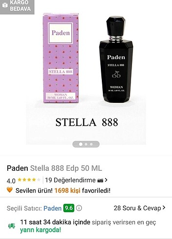 Paden Stella 888 Parfüm EDP