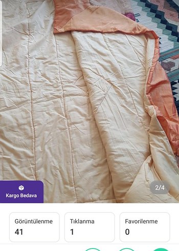 Nakışlı Çok Renkli Pastel Yatak Örtüsü - Görsel 3