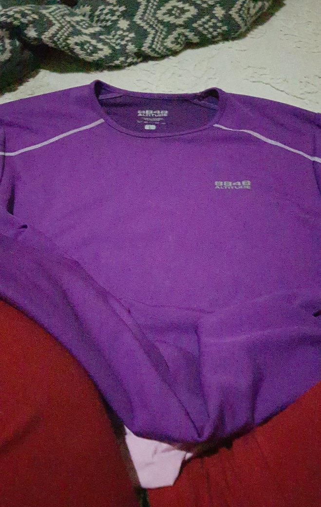 Mor Erkek kisa Kollu Sade Forma - Görsel 3