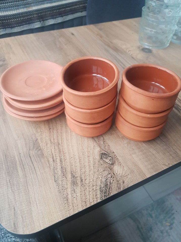 Bej Toprak Kase Seti 6 tane - Görsel 2