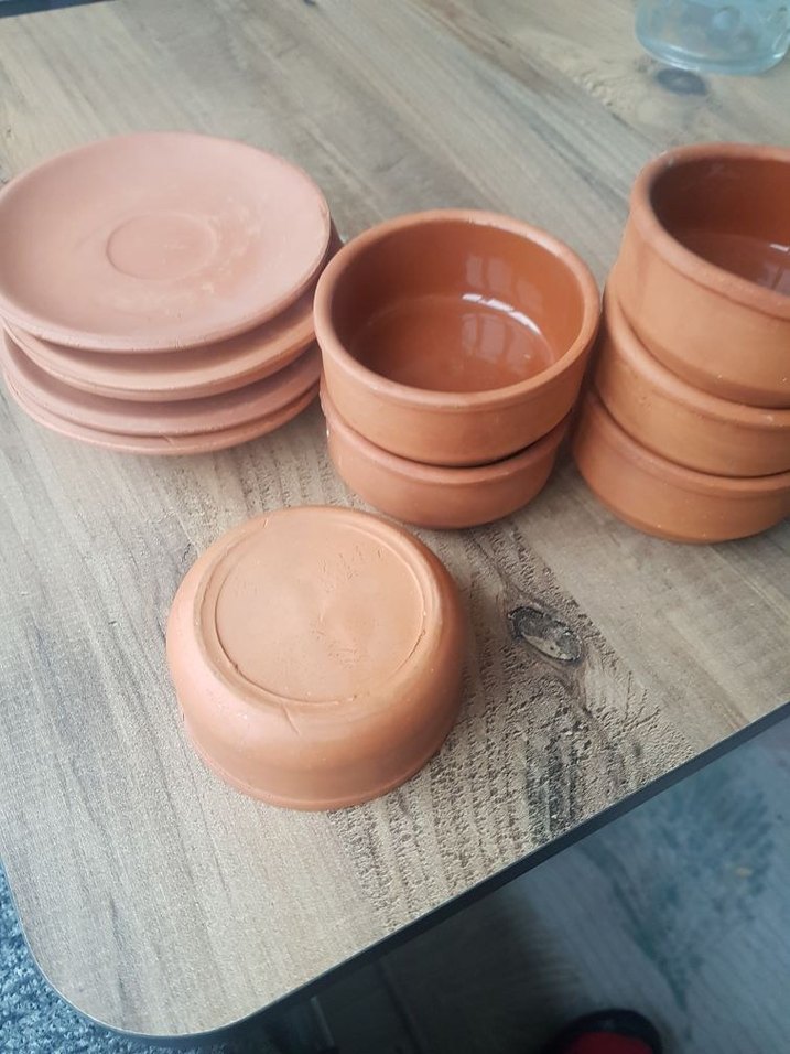 Bej Toprak Kase Seti 6 tane - Görsel 4