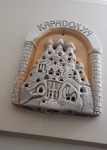 Kapadokya Temalı Gri-Beyaz Figürin - Görsel 2