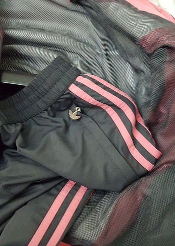 Pembe Fermuarlı Kadın Eşofman Takımı adidas - Görsel 3