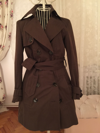 xs Beden Kahve trenchcoat