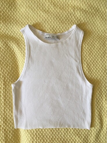 Pull and bear beyaz crop