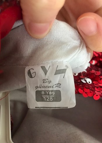 8 Yaş Beden kırmızı Renk Kız Çocuk Elbisesi