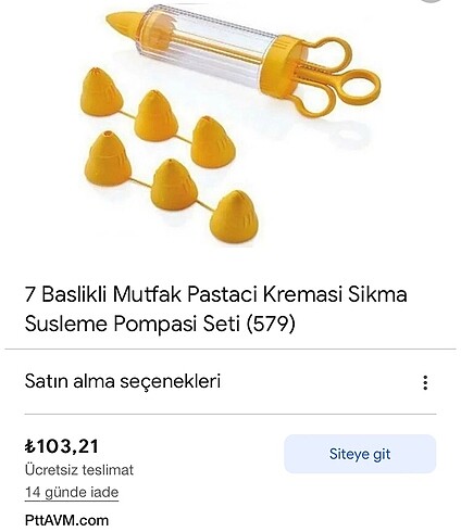 Pasta kreması sıkma pompası
