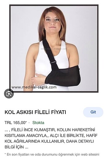 Ortopedik kol askısı