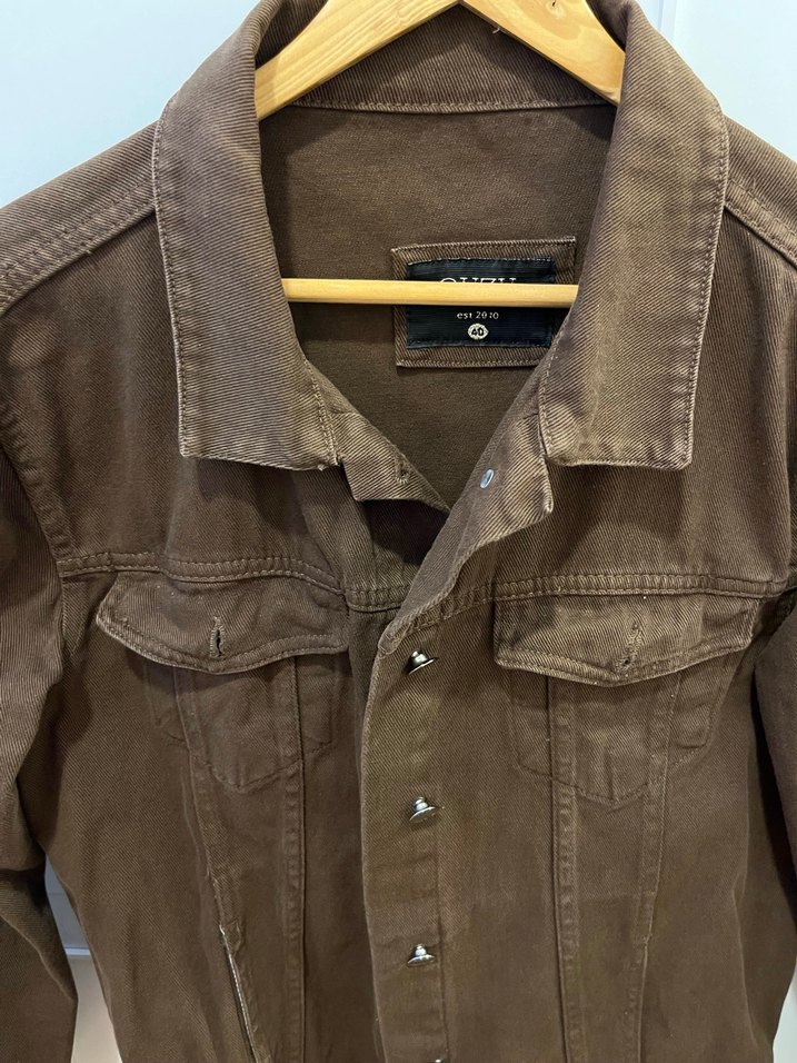 Quzu Kahverengi Kot Ceket - Görsel 3