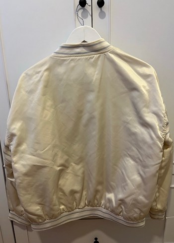 Bershka Krem Bomber Ceket - Görsel 7