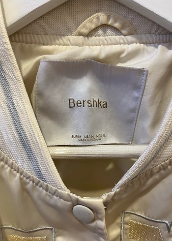 Bershka Krem Bomber Ceket - Görsel 6
