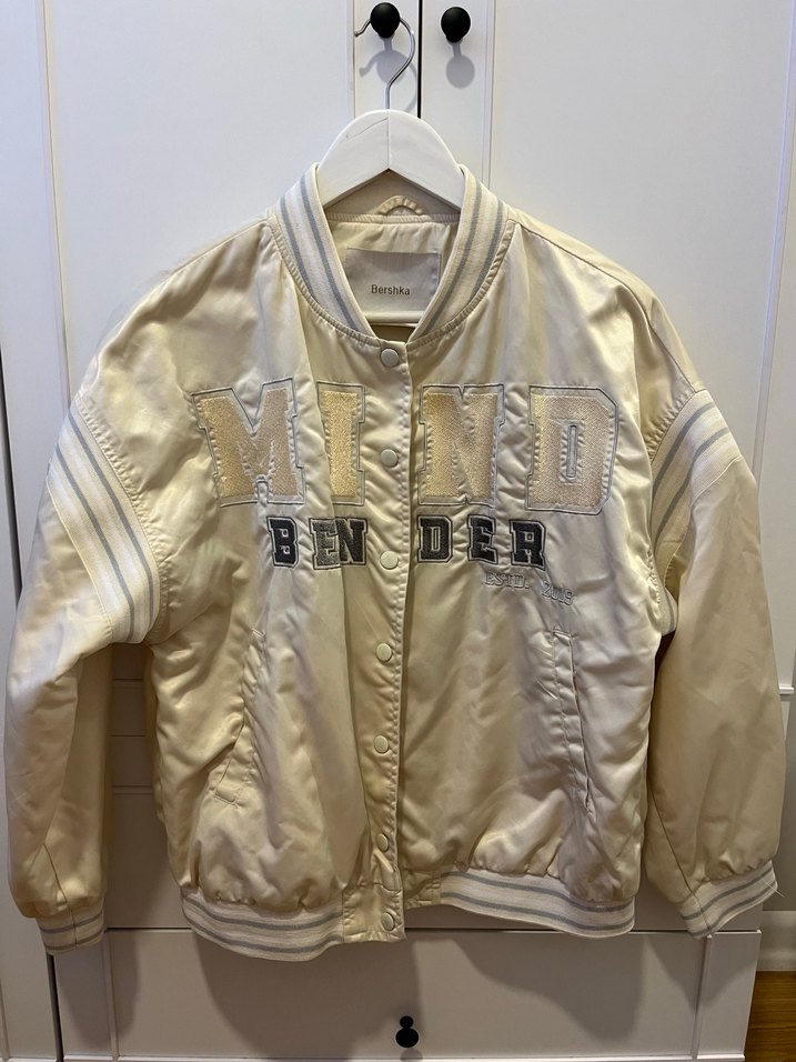 Bershka Krem Bomber Ceket - Görsel 2