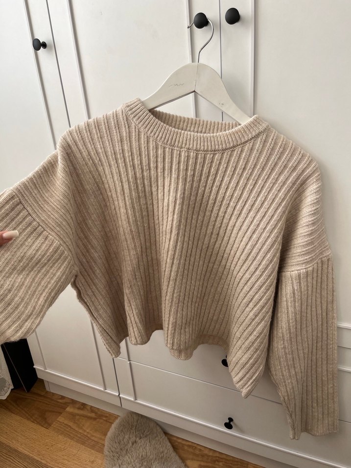 Bej Örgü Salaş Kazak - Görsel 4