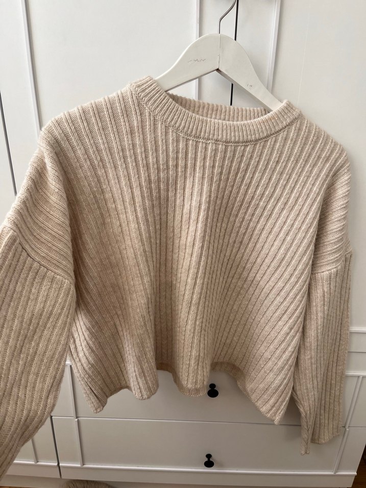 Bej Örgü Salaş Kazak - Görsel 5