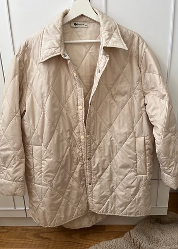 Bej Oversize Mont - Görsel 3