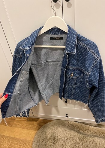 Mavi Marka Oversizve Crop Kot Ceket - Görsel 6