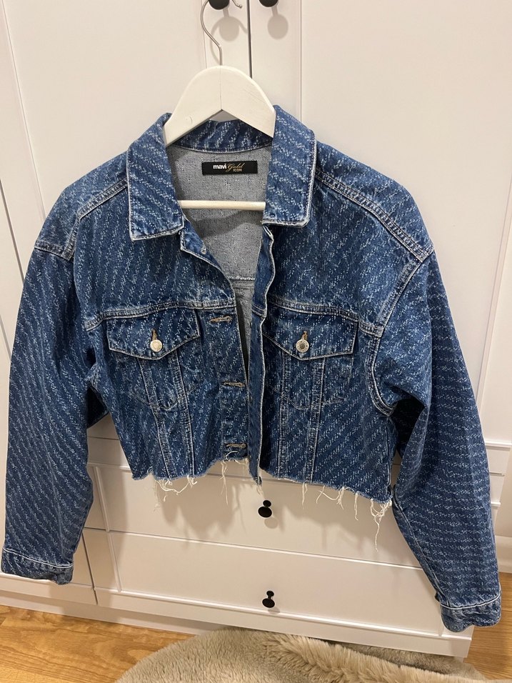 Mavi Marka Oversizve Crop Kot Ceket - Görsel 3