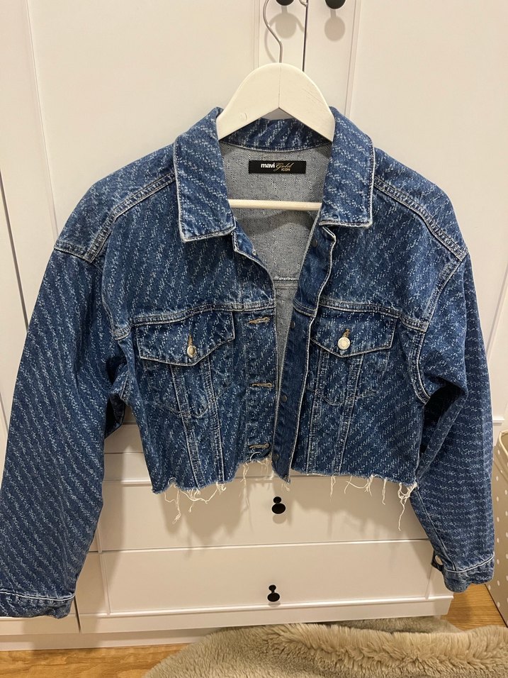 Mavi Marka Oversizve Crop Kot Ceket - Görsel 2