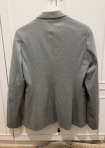 Gri Stradivarius Oversize Blazer Ceket - Görsel 6