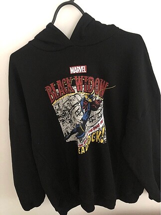 siyah oversize kapüşonlu sweatshirt