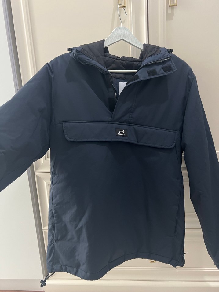 Erkek Lacivert Fermuarlı Street Wear Ceket - Görsel 4