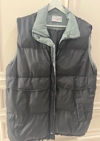 Siyah Fermuarlı Yumuşak Kumaşlı Kadın Yelek - Görsel 4