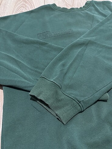 s Beden yeşil Renk Baslıkı Yeşil Sweatshirt