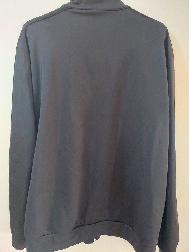 Erkek Siyah  Fermuarlı Yüksek Yakalı Sweatshirt orijinal değil - Görsel 4