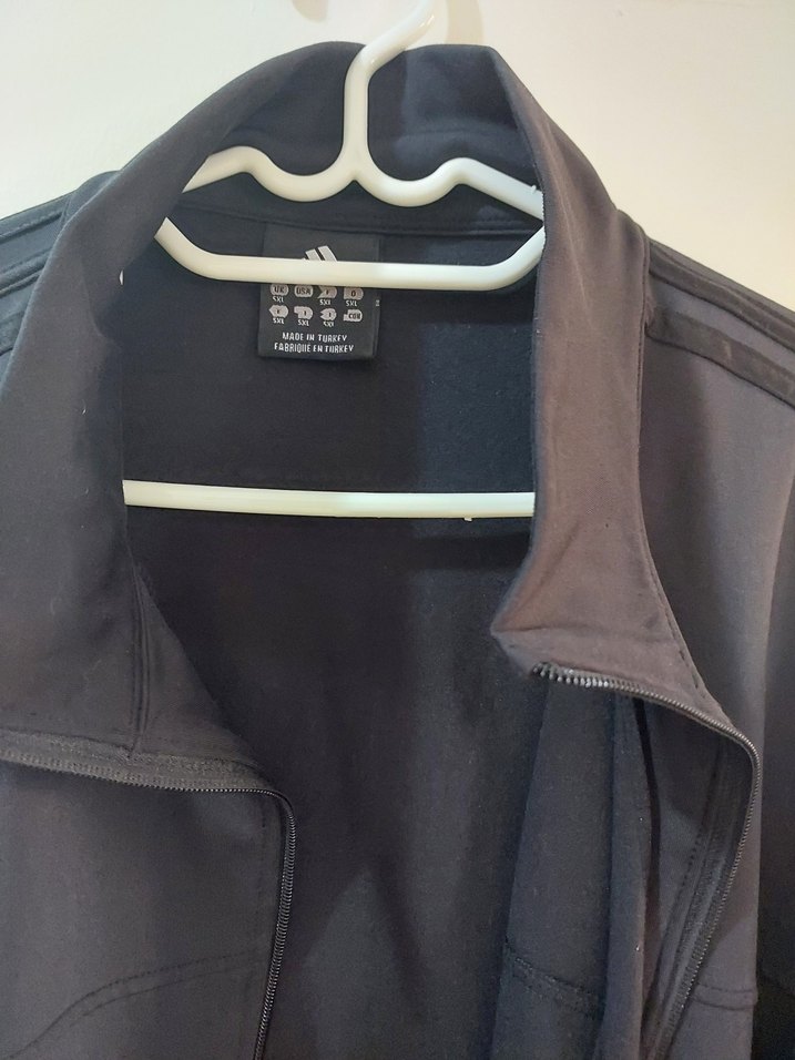 Erkek Siyah  Fermuarlı Yüksek Yakalı Sweatshirt orijinal değil - Görsel 5