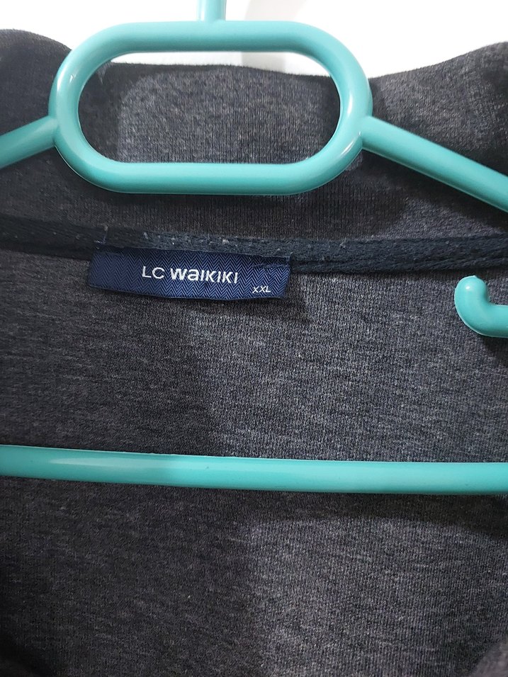 Gri Fermuarlı Yüksek Yaka Erkek Sweatshirt - Görsel 3