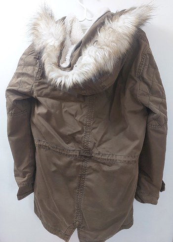 Bej Fermuarlı Kadın Midi Ceket - Görsel 4