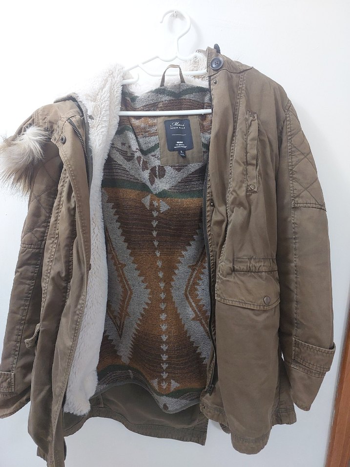 Bej Fermuarlı Kadın Midi Ceket - Görsel 5