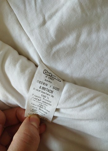 Beyaz Kapüşonlu Erkek Bebek Tulumu - Görsel 4