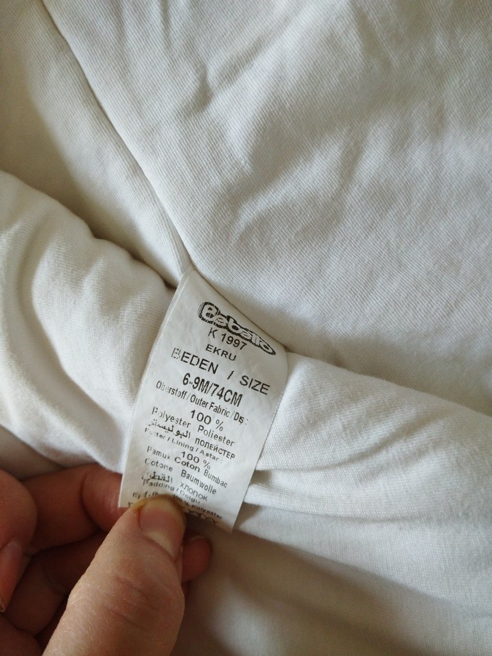 Beyaz Kapüşonlu Erkek Bebek Tulumu - Görsel 4