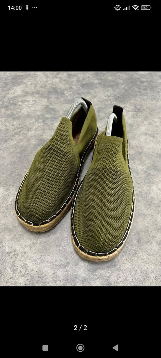 Yeşil erkek Espadril - Görsel 2