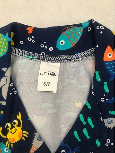 6 Yaş Beden Erkek çocuk pijama takımı