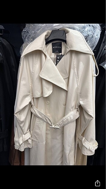 Zara Manuka trençkot 36/42 uyumlu boyu 120 cm