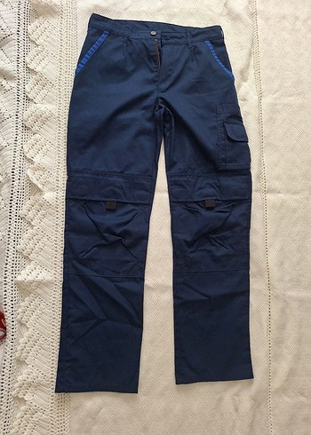 Zara Mavi Denim Regular Fit Spor Pantolon