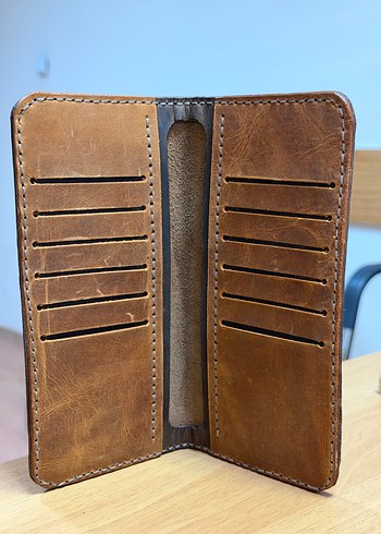 Hakiki deriden el işçiliği cüzdan - Görsel 6