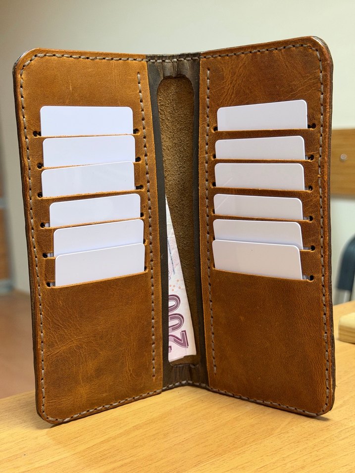 Hakiki deriden el işçiliği cüzdan - Görsel 2