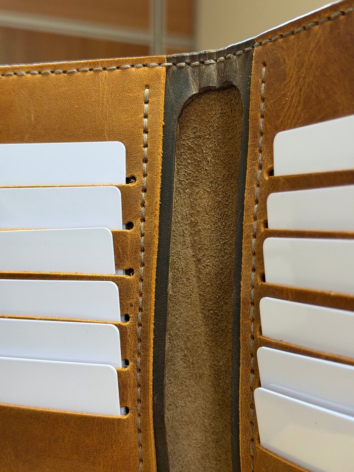 Hakiki deriden el işçiliği cüzdan - Görsel 3