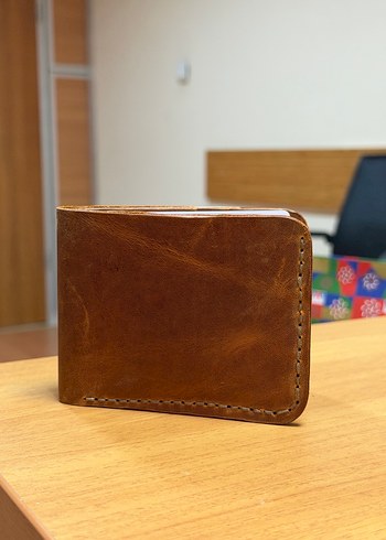 Hakiki deri el yapımı cüzdan - Görsel 2