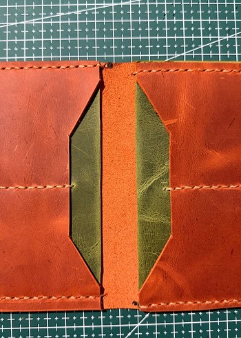 Hakiki deriden el yapımı cüzdan - Görsel 2