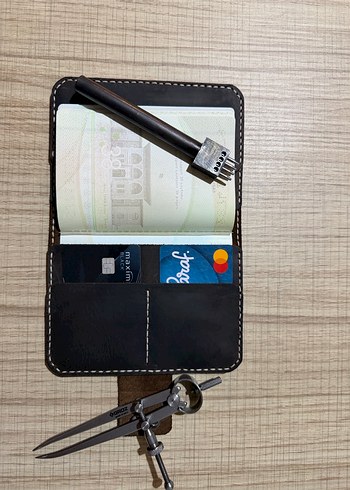 Hakiki deri pasaport kılıfı - Görsel 2